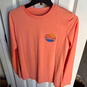 Salt Life womens Long Sleeve Coral Tee